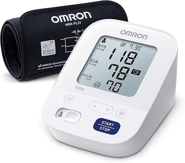 OMRON X3 Comfort Tensiómetro de Brazo digital, Máquina de presión sanguínea para el control de la hipertensión, validado clinicamente también para uso en diabéticos o durante el embarazo